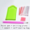 Pikkukuva 4 / 5: /#/6 DIY-timanttimaalauslasinalustan sarja - Pöllö/#/
