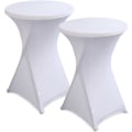 Miniatyrbillede 1 af 5: Strækbart Dækkeserviet 2 Stykker Vaskbart Polyester Dækkeserviet Rundt Dækkeserviet Cocktailbord Beskytter 80x110 cm Stræk Polyester til Bar Bryllup Cockt