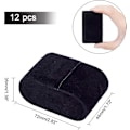Miniatyrbillede 2 af 5: 12 stk. Fløjlsarmbånd Pude Ur Display Pude Sort Armring Puder Smykke Display Stand Dækket med Fløjl til Armbånd Ur Armring Display St