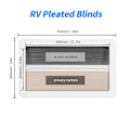 Miniatyrbillede 4 af 5: RV Indvendig Vinduesgardin 61 x 30,5 cm UV-blokerende Varmeisoleret Privatlivsbeskyttelse Plisségardin til Camper Van Campingvogn