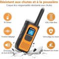 Miniatyrbilde 3 av 5: Laderbare Walkie Talkie for Barn og Voksne, 2 stk, Lang rekkevidde