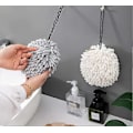 Miniatyrbild 4 av 5: Handdukar 4 st Chenille Handdukar Med Hängögla, Snabbtorkande Handduk För