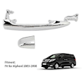 Miniatyrbilde 4 av 5: Ytre håndtak for bakre skyvedør, krom, venstre høyre, passer for Alphard 2003-2008 6923058010