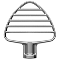 Miniatyrbilde 1 av 5: Rustfritt stål tilbehør Blandingspadle 4,5-5 Quart Flex Edge Visp for