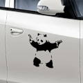 Pikkukuva 3 / 5: Urheilupanda-auton tarra 10*10cm, Kung Fu Panda -tarra, Hauska C
