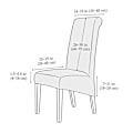 Miniatyrbild 2 av 5: Stora Stretch Jacquard Matstolsöverdrag (2 stycken)