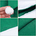 Miniatyrbilde 3 av 5: 2 stk Grønne Julehatter i Non-Woven Stoff med Julenissen for Juleribbe