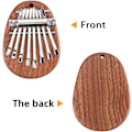 Miniatyrbillede 3 af 5: 1 x Mini Kalimba (Tåreformet), 8-Tast Kalimba, Bærbar Solid