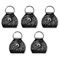 Miniatyrbild 1 av 5: 5x Gitarrplektrumhållare Nyckelring, Gitarrplektrumhållare Väska, Plektrum Nyckelring Fodral Väska, Gåva Till Gitarrspelare Svart