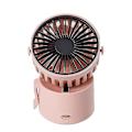 Miniatyrbillede 3 af 5: Bærbar Lille Ventilator Mini Håndholdt USB Genopladelig Personlig Ventilator Lille Lommeventilator Hals Håndventilator Til (Pink)