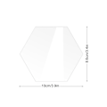 Miniatyrbillede 2 af 5: #Hexagon Akryl Bordskilte med Fod - Stor, Bryllupsbordskilt#