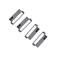Miniatyrbillede 2 af 2: 4 stk. rustfrit stål urforbindelse metal ét-stykke smart ur adapter urrem tilbehør kompatibelt til Huawei Watch (20 mm)
