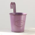 Pikkukuva 1 / 5: 1 kpl Purppurainen Rautainen Riippuva Kukkaruukku Vintage-tyyliin Kasveille