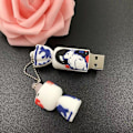 Miniatyrbillede 2 af 3: *Hvid Kanin U Disk Sød Kreativ U Disk Memory Stick Kompatibel*
