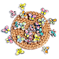 Miniatyrbillede 2 af 4: 20 stk. Butterfly Porcelæn Perler, Håndlavede Farverige Butterfly Ch