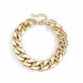 Miniatyrbillede 6 af 6: #Sæt af 4 Overdrevne Akryl Store Kæde Halskæder Kvinder Statement Hip Hop Twisted Chunky Tyk Choker Gothic Smykker#