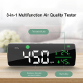 Miniatyrbilde 4 av 5: Luftkvalitetsveggmonitor 11,2 tommer LED digital 3-i-1 temperatur f