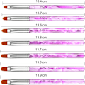 Miniatyrbild 1 av 5: *7 st Akryl Nagelborstar Set med UV Gel Applicering*