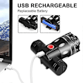 Miniatyrbilde 4 av 5: 4 stk. LED Sykkellys Front 1200 Lumen Type-c USB Oppladbar Lampe Sykkelhode