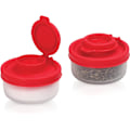 Miniatyrbillede 2 af 5: 2 stk BPA-fri klare plastik salt- og pebershaker, Rejsekit
