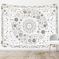 Pikkukuva 4 / 4: 130x150cm Bohemian Mandala Seinävaate Tapetti Luonnon Sisustukseen