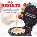 Miniatyrbilde 3 av 5: Mini Maker for Individuelle Vafler, Hash Browns, Keto Chaffles osv.