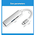 Miniatyrbilde 3 av 5: OTG for Apple til USB 3.0 USB-hub 3.0 USB OTG-adapter for iPhone iPad iOS Lightning til USB-hub 3.0 med Lightning-ladeport