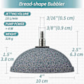 Miniatyrbilde 4 av 5: Akvarium 10cm Pain Luftstein Boblediffuser Utløserverktøy for Luftpumper Fisketanker Bøtter Dammer og Tanker DWC - 2 Pakning