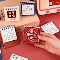 Miniatyrbild 4 av 5: Mini Kalender Inspirerande Text Enkel Bläddering Delikat Mönster Dekorativ Flexibel Daglig Schema Portabel 2023 Stående Flip Skrivbordskalender F