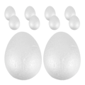 Miniatyrbild 2 av 2: 10 st konstgjorda ägg DIY ägg rekvisita målningsägg simulerade ägg målningsmodeller DIY hantverk äggmodeller