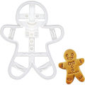 Miniatyrbillede 5 af 5: #1 del glad gingerbreadmand kageudskærer#