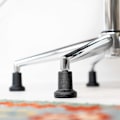 Miniatyrbild 5 av 5: Tassar för kontorsstol - Set med 5 ersättningstips för stolsrullar 10/22 mm - Fasta och tysta stolsben för hårda golv