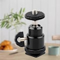 Miniatyrbild 4 av 5: Standard 1/4 Skruvport Kulhuvud Smidig Panoramisk Metall 360 Graders Vridbar Stativadapter för Kamera