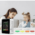 Miniatyrbilde 4 av 5: 6 i 1 Luftkvalitetsmåler med Formaldehydsensor Forurensningsdetektor HCHO TVOC Sensor PM2.5/PM10 Luftkvalitetsmåler Co2 Pm2.5 Innendørs Luftkvalitetstester