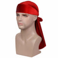 Miniatyrbillede 4 af 7: #(Rød) Fløjl Bandana med ekstra lang hale og brede stropper#