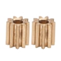 Miniatyrbilde 1 av 5: 2 stk. Motor Pinion Gear Messing Erstatning For Duplo Intelli Lok Modul 0.4 9 Tenner