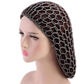 Pikkukuva 3 / 5: 3 kpl Mesh-hiusverkko Pehmeä Rayon-neule Snood-hattu Unihiusverkko Pitkä H