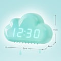 Miniatyrbillede 5 af 5: Hvid Cloud Alarmur børnelys LED Bord Stemmestyring D