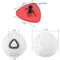Miniatyrbild 3 av 5: 3-pack Spin Mop Ersättningshuvuden Mikrofiber Mopp Påfyllningar Ersätt