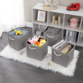 Miniatyrbilde 4 av 4: #Grå oppbevaringskurv (28*28*28cm)#