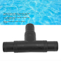 Miniatyrbild 5 av 5: T-koppling Slanganslutning 1.25in 1.5in 3-vägs Adapter Plast Enkel Installation Poolpumptillbehör för Pool Spa