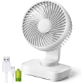Miniatyrbillede 2 af 5: (Hvid) USB Bordventilator 5,4\" Tommer 4 Hastigheder Køling Stille Drift 9