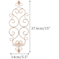 Miniatyrbillede 4 af 5: Sæt af 2 (Rosenguld) Tealight-holdere Lysestager Væghængt M