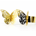 Miniatyrbillede 3 af 5: 50 stk. Butterfly Papir Servietring 3D Butterfly Servietholdere