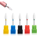 Miniatyrbillede 2 af 5: 5 stk Professionelle Neglepleje Slibehoved Keramisk Sander Tip Prof