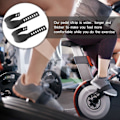 Miniatyrbillede 3 af 4: 1 par motionscykel pedalremme træningscenter cykel pedalremme justerbare fodstøtteremme