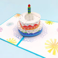 Pikkukuva 6 / 6: #2 kpl Käsintehtyjä 3D Pop-up Syntymäpäiväkortteja 3D Syntymäpäiväkortti Syntymäpäiväonnittelukortti Pojille Tytöille Miehille Vaimolle Pojalle Äidille Isälle (Kakku)#