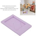 Miniatyrbillede 4 af 5: 9 x 6 cm Fotoramme, rektangulær fotoramme i plastik til skrivebord, vægmontering til Instax Mini 3 tommer fotos, til Instax Mini8, 9, 7S, 25, 70, 90 (Lilla Pu)
