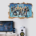 Miniatyrbild 3 av 4: 3D Väggdekor för Barnrum, Videospels Väggdekor, 3D Effekt Stickers för Barnrum, Vardagsrum