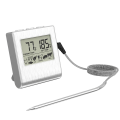 Miniatyrbilde 6 av 6: #1PCS Digitalt Kjøkkentermometer med Sonde Stor LCD-skjerm Timer og Forhåndsinnstilt Temperaturtermometer for Baking Grill og Kjøtt#
